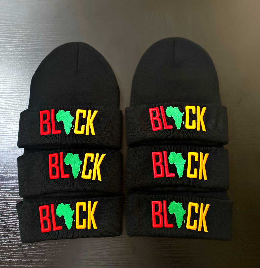 BLACK SKULL CAP