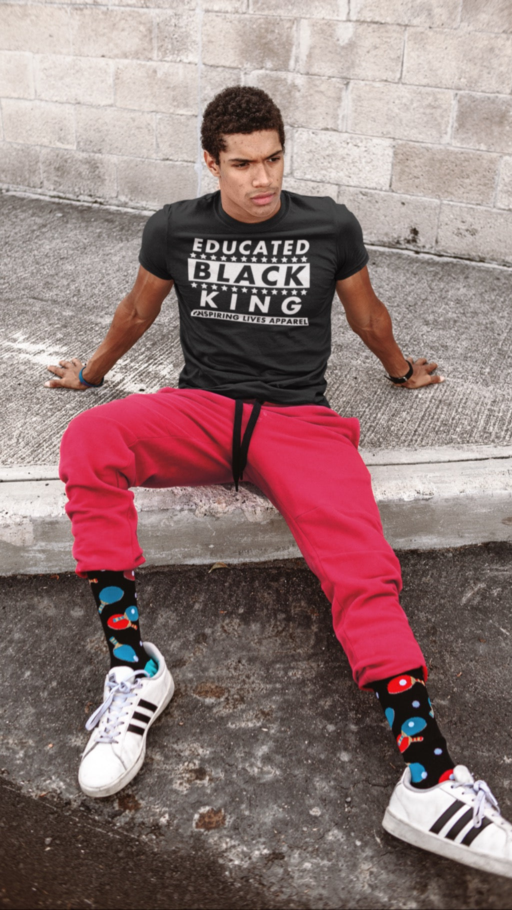 EDUCATED BLACK KING MEN'S TEE