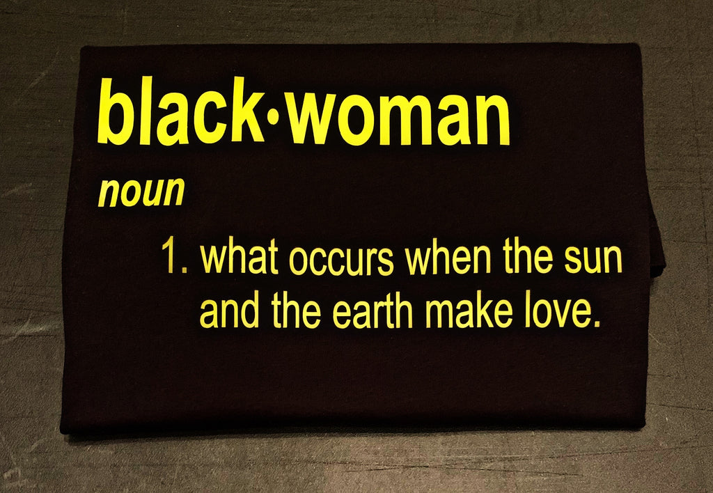 BLACK WOMAN FITTED TEE