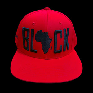 BLACK SNAPBACK RED